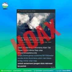 Info penting terkait hoax potensi gempa